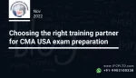 Choose the right training partner for CMA USA exam preparation