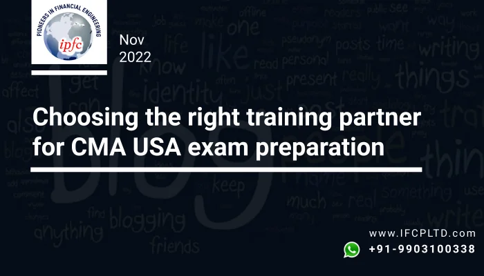 Choose the right training partner for CMA USA exam preparation